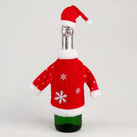 Одежда на бутылку Страна карнавалия «Свитер со снежинкой»