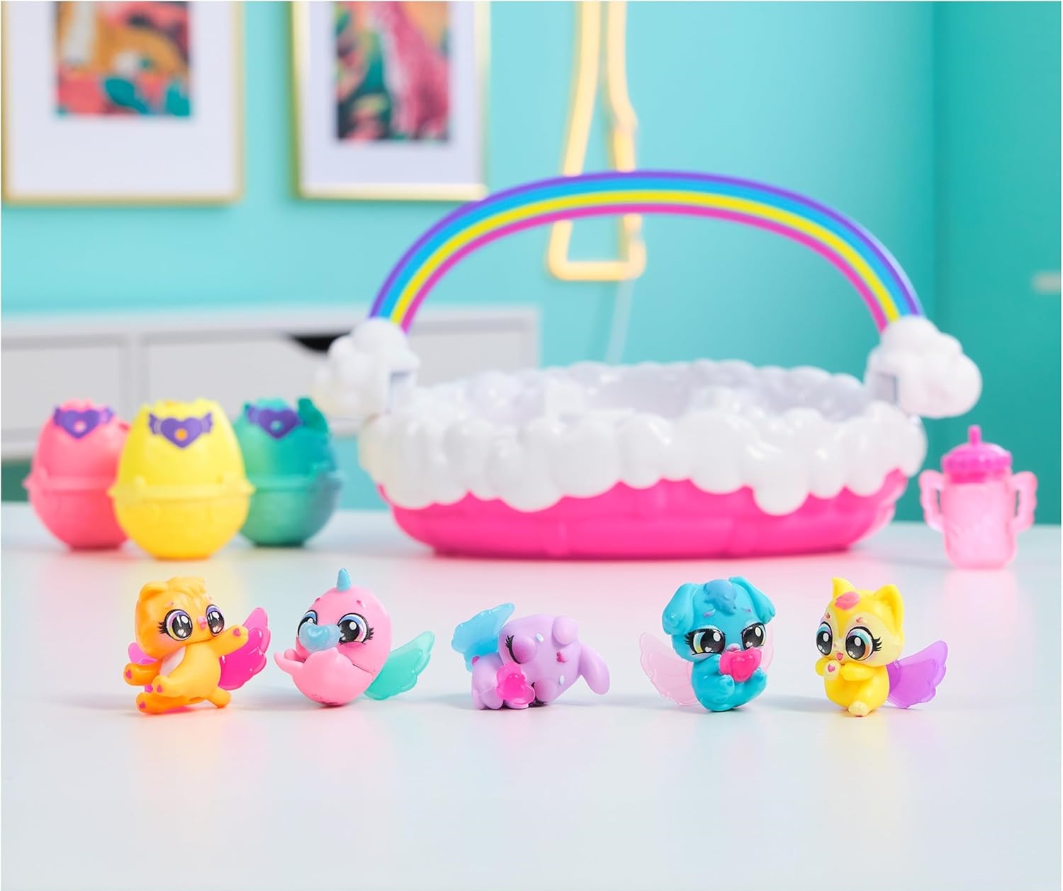 Игровой набор Hatchimals Неоновая Радужная Корзина - фото 5