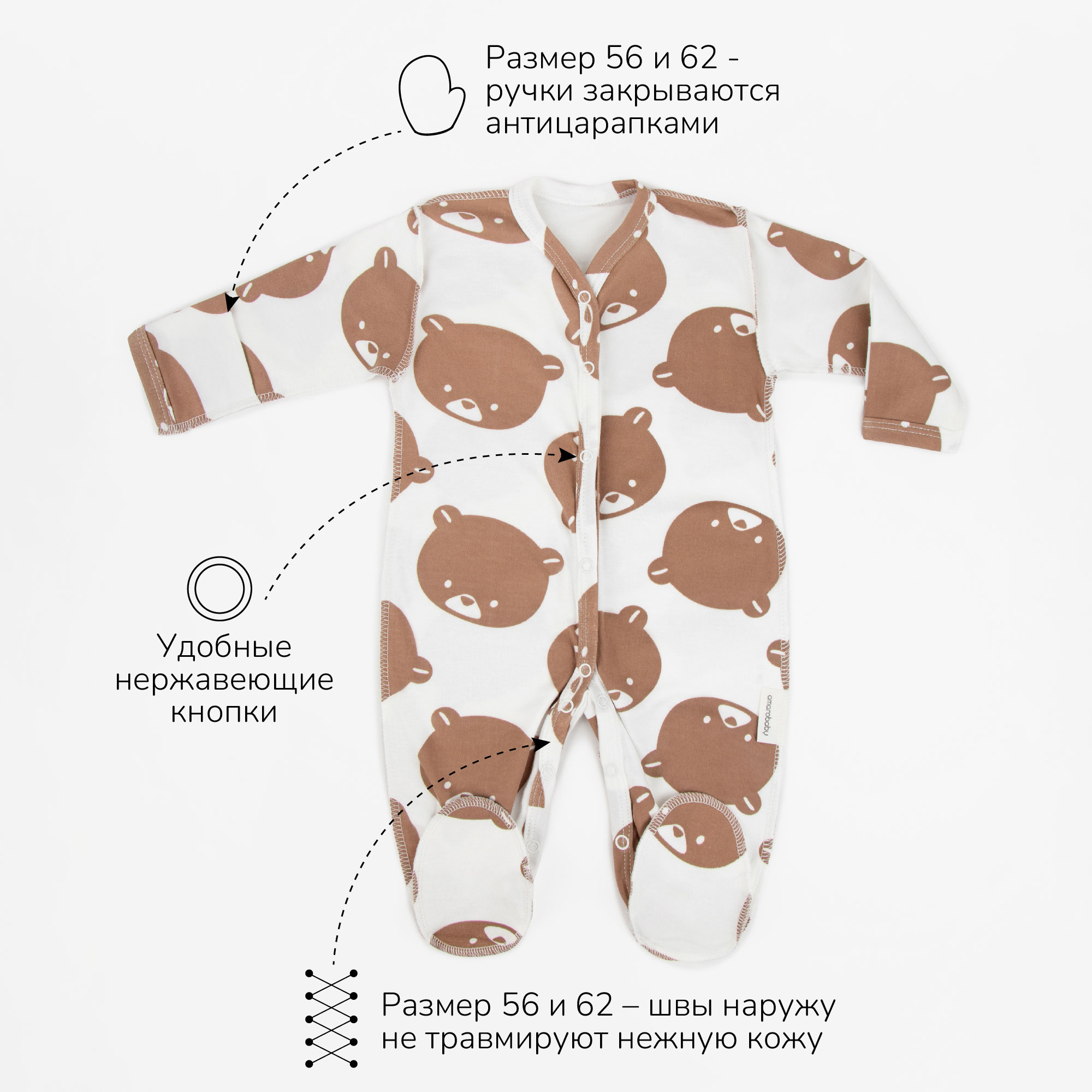 Комплект 2 шт AmaroBaby AB-OD23-3101N/12 - фото 3