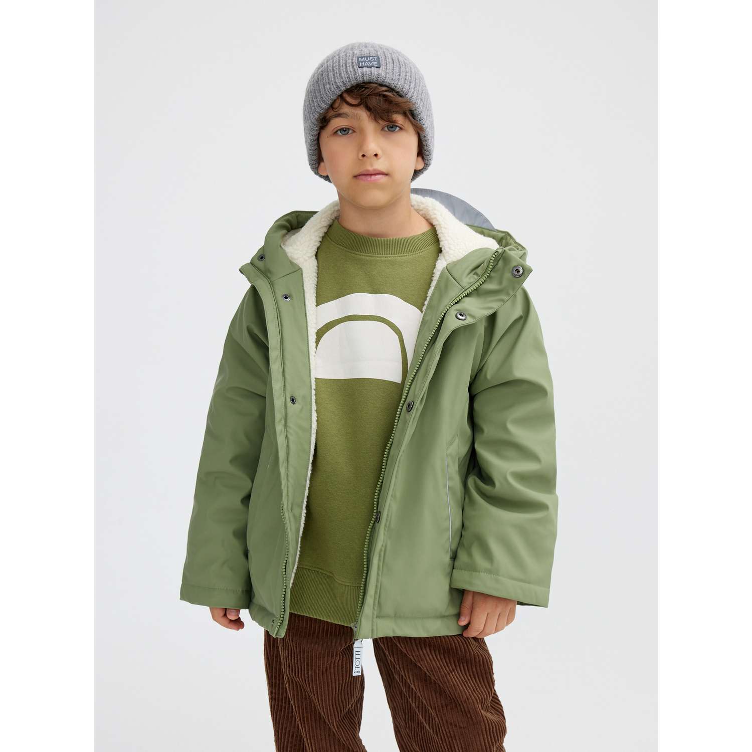 Куртка Totti Kids AW23TKB012/Куртка-дождевик/Зеленый - фото 5