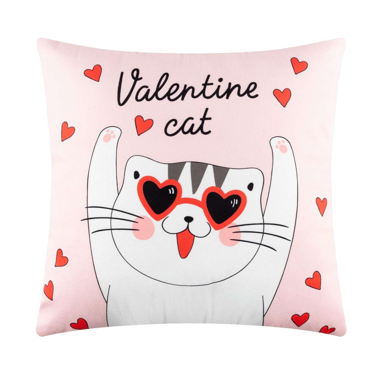 Подушка Этель Valentine cat 40*40 - фото 1