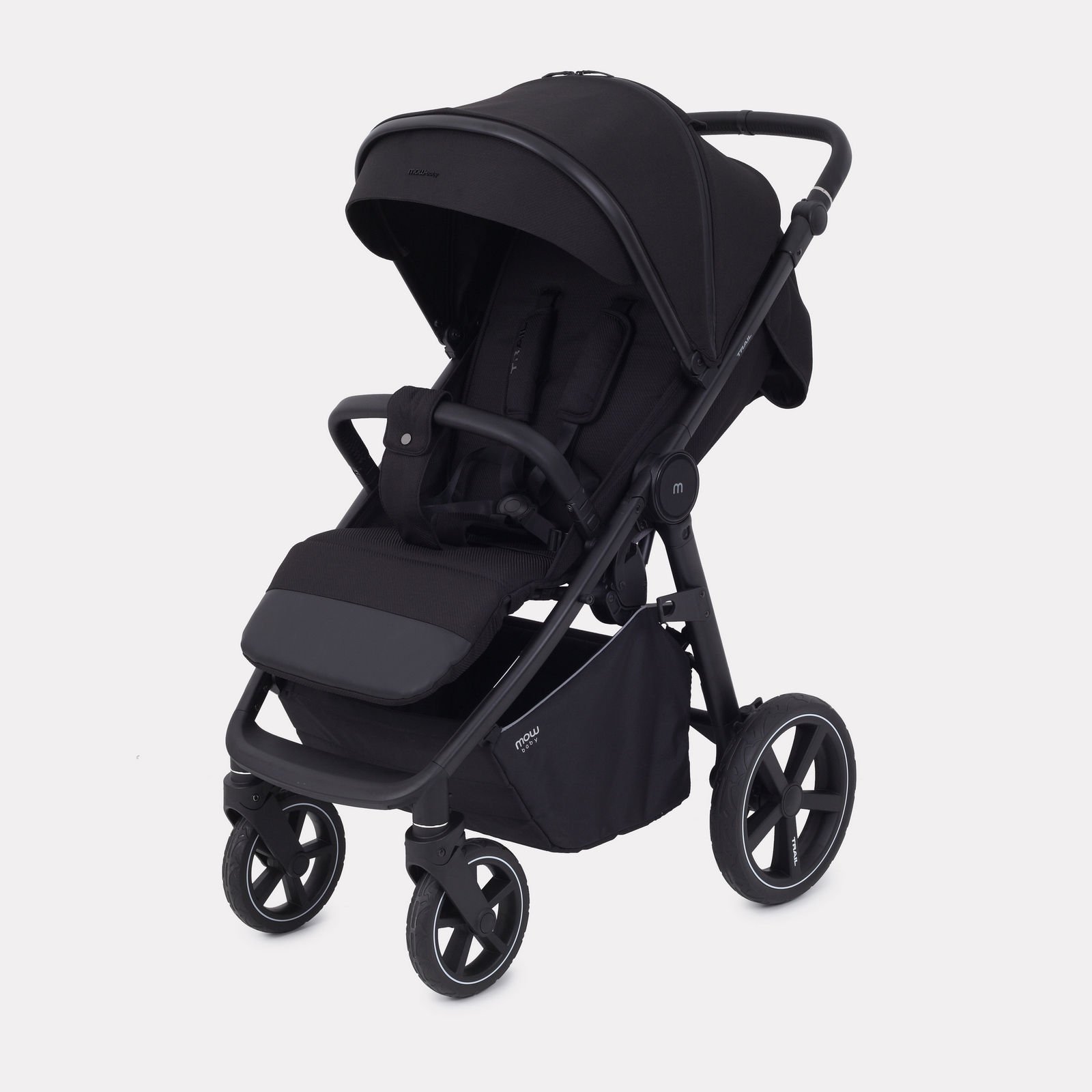 Коляска детская MOWbaby Trail MB090 black - фото 1