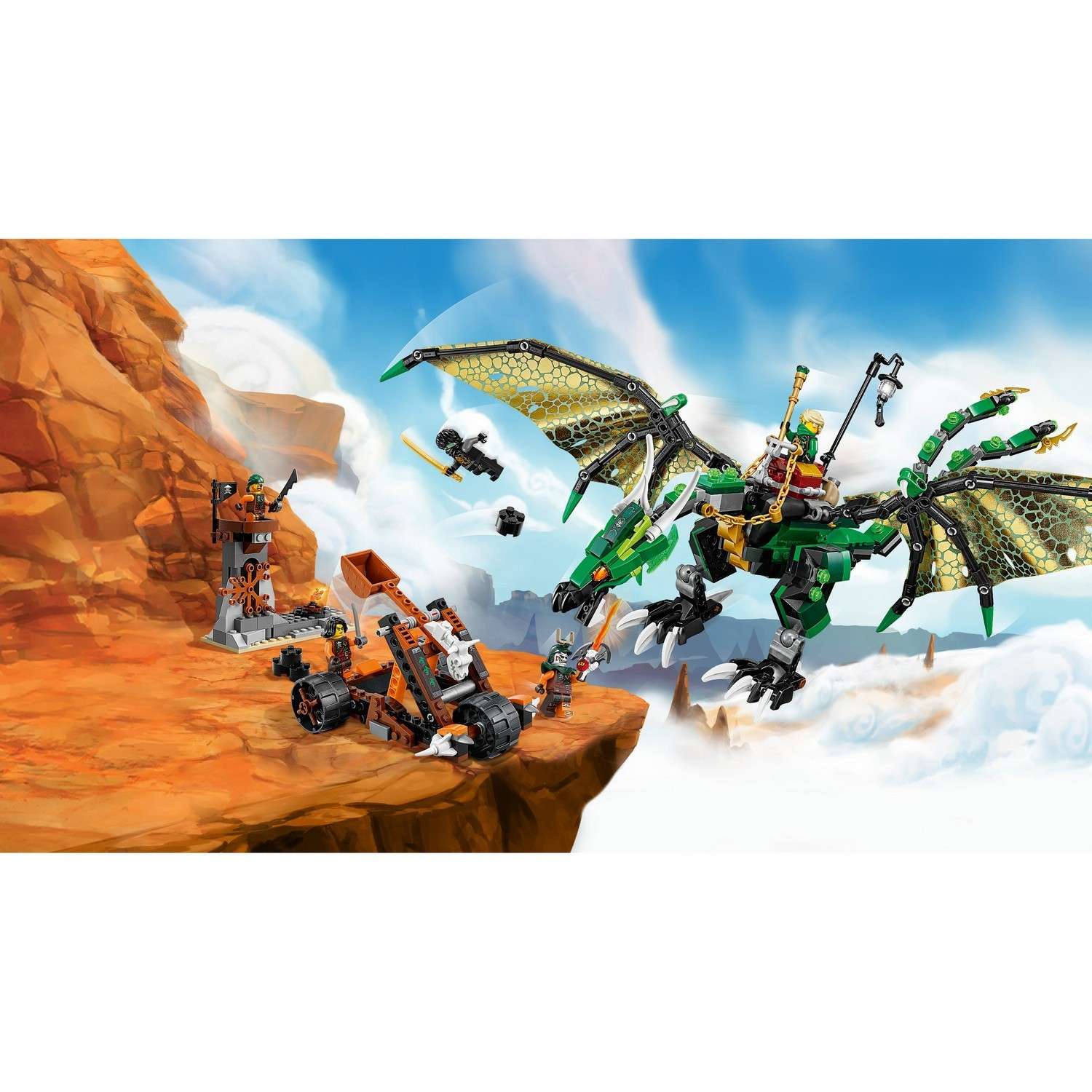 Конструктор LEGO Ninjago Зелёный Дракон (70593) - фото 4