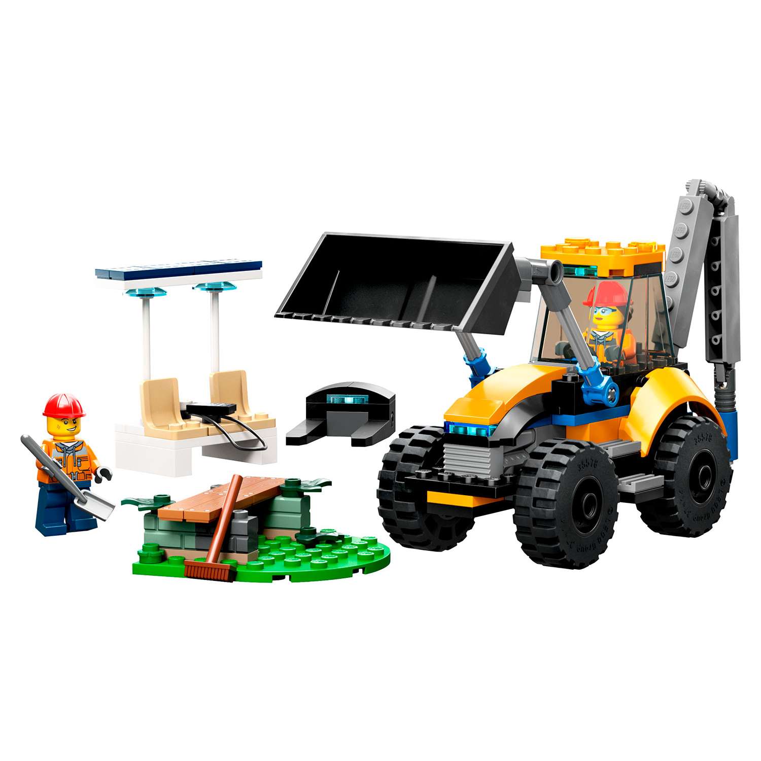 Конструктор детский LEGO City Строительный экскаватор 60385 - фото 2