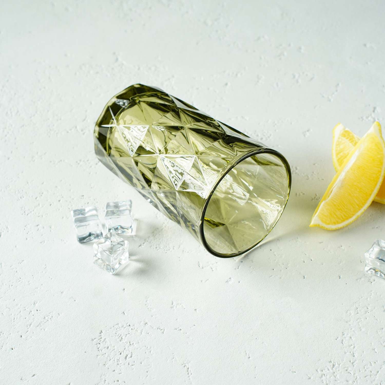 Набор стаканов MAGISTRO стеклянных «Круиз» 350 мл 8×12.5 см 6 шт цвет зелёный - фото 8