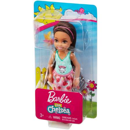 Кукла Barbie Челси Брюнетка в топе с тигром FXG79