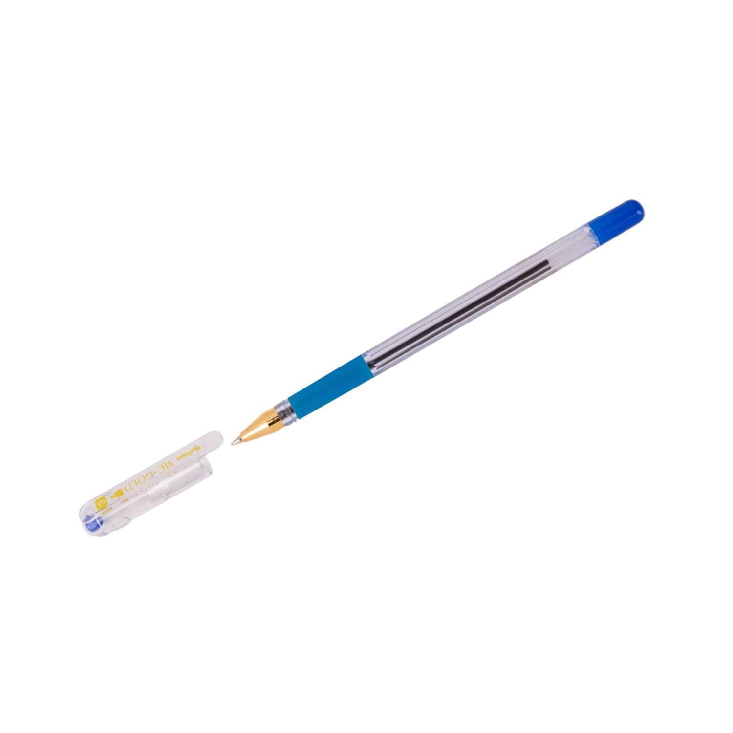 Ручка шариковая Munhwa MC Gold синяя 0.5мм 12 шт - фото 1