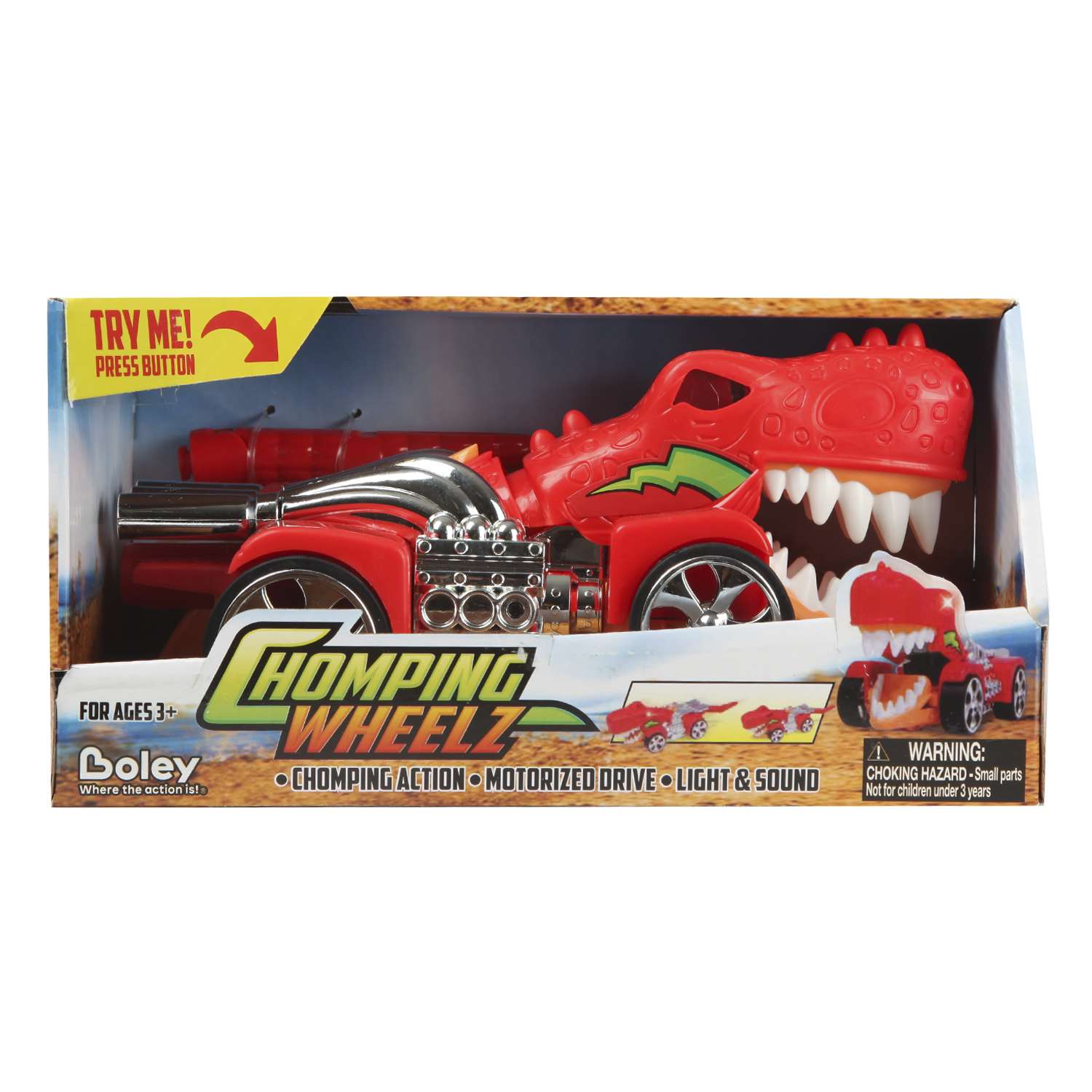 Машина BOLEY Динозавр Красный M16258 M16258 - фото 2