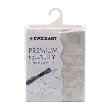 Канва Zweigart для вышивания шитья и рукоделия 27ct 50х70 см светло - серая