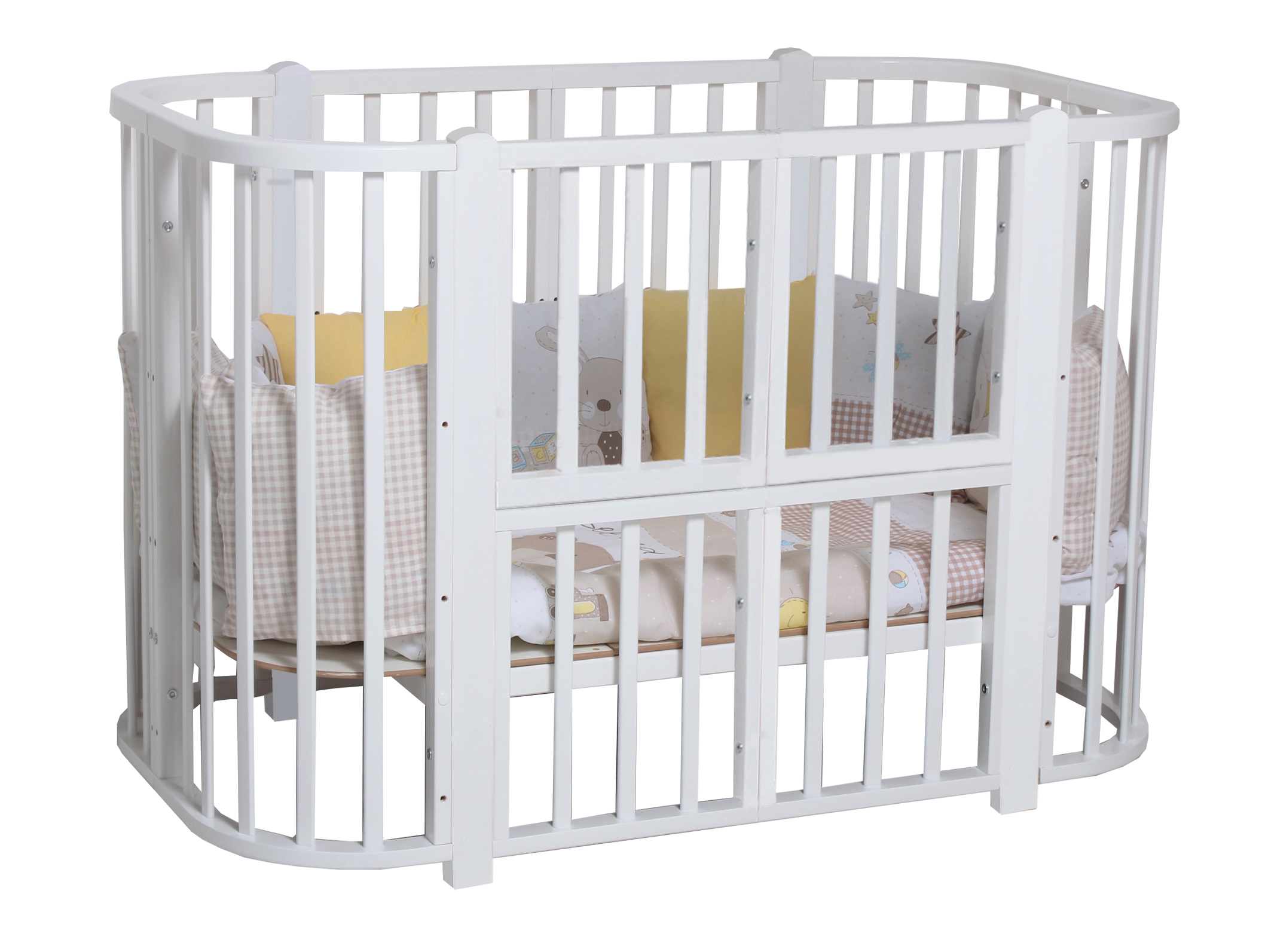 Детская кроватка Incanto Nuvola 7 в 1, (белый) - фото 2