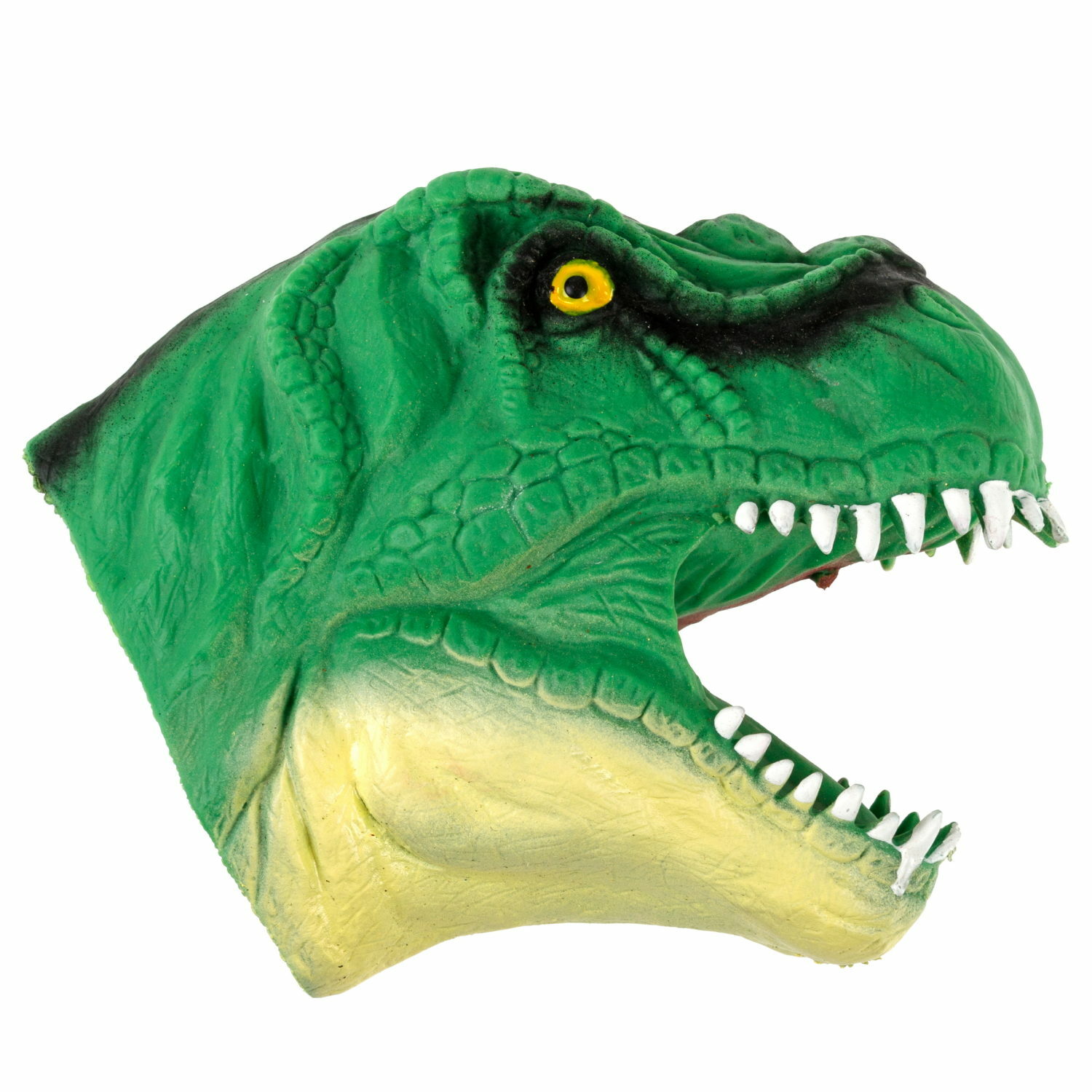 Игрушка-перчатка 1TOY Зверуки большие на руку Динозавр зелёный - фото 1
