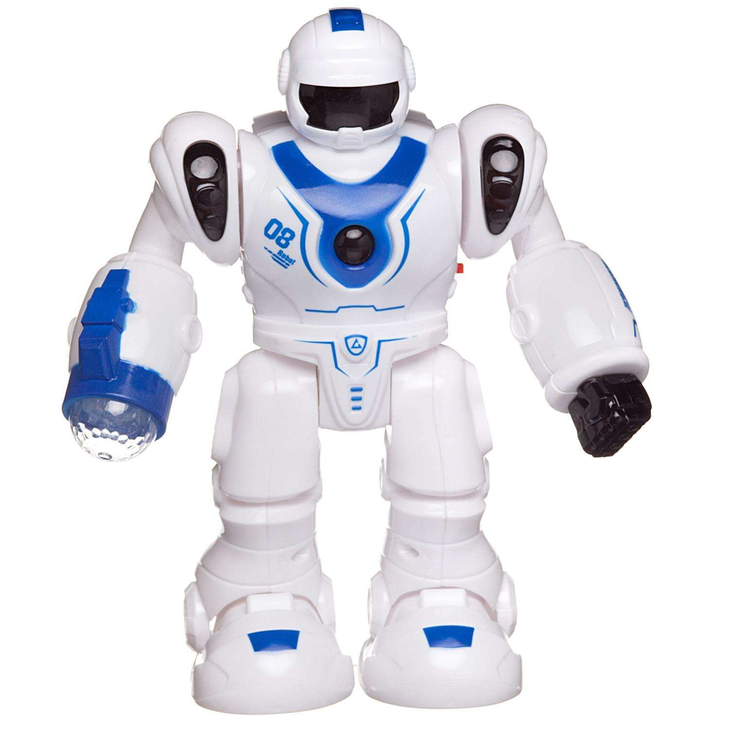 Робот Junfa Бласт Космический воин электромеханический свет звук белый с синим - фото 4