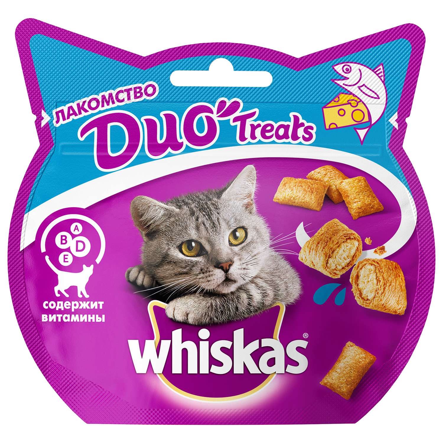 Лакомство для кошек Whiskas Duo с лососем и сыром 40г - фото 1