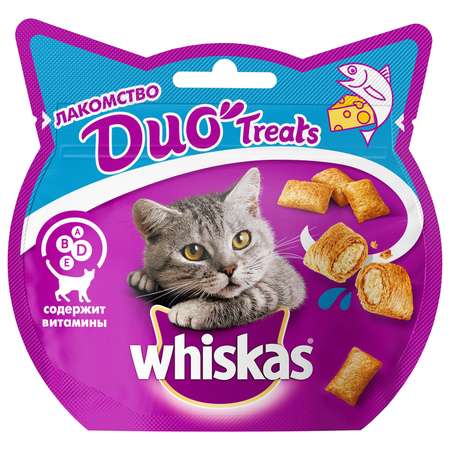 Лакомство для кошек Whiskas Duo с лососем и сыром 40г