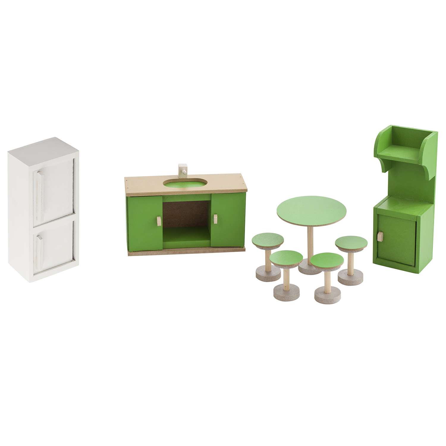 Набор мебели для домика PAREMO Кухня 8предметов PDA417-03 PDA417-03 - фото 1