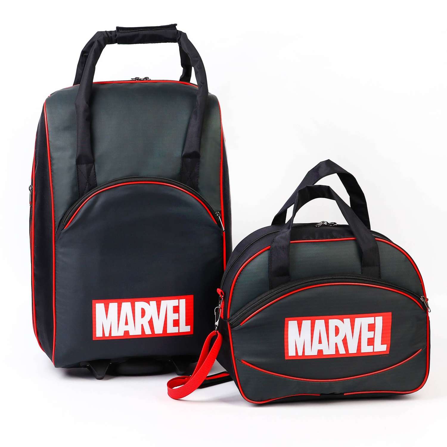 Чемодан Marvel с сумкой 52*21*34 см отдел на молнии н/карман 9728268 - фото 1