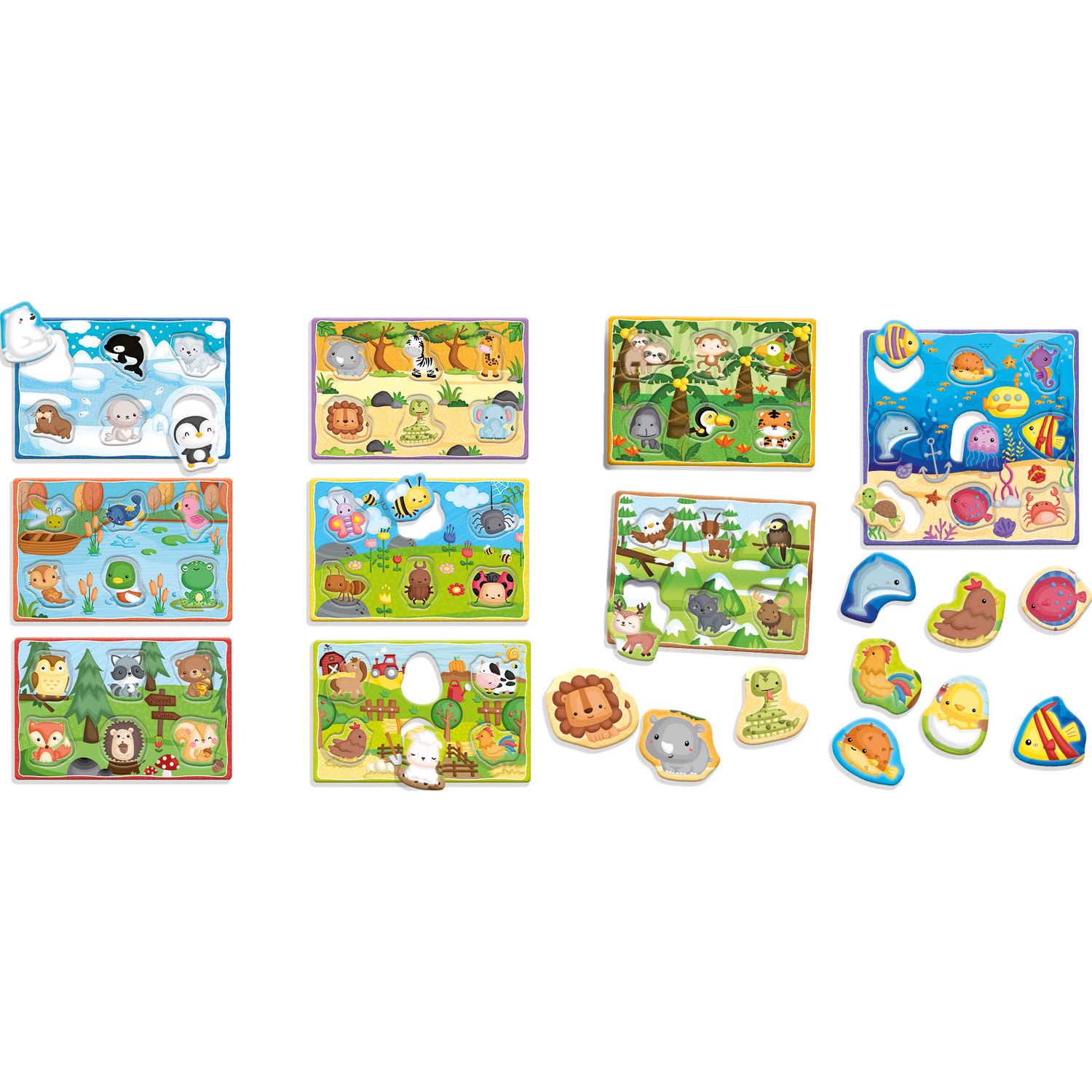 Игра развивающая Lisciani Montessori baby Happy animals R92772 - фото 7