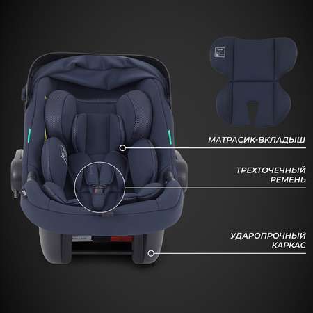 Автокресло Rant AY329 Carry 2.0 Graphite Dark blue 40-87см