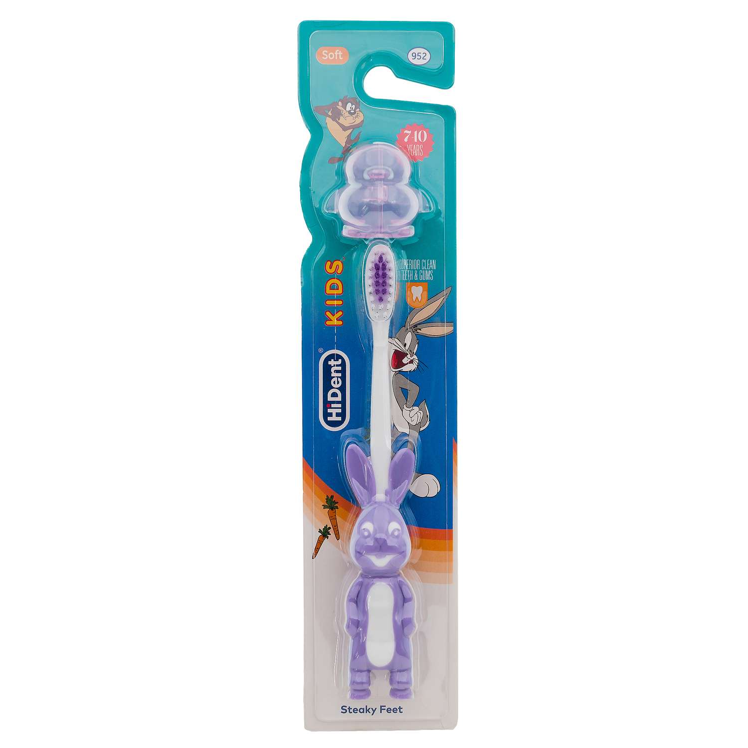 Зубные щетки детские Hi Dent Bunny мягкая с колпачком 7-10лет фиолетовая 2шт - фото 2
