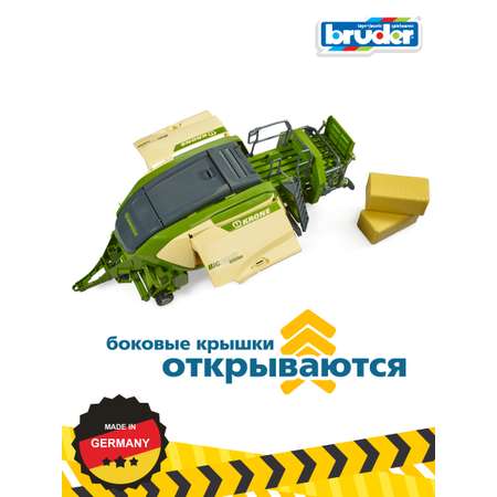 Прицеп Bruder Krone с 2 тюками сена 1:16