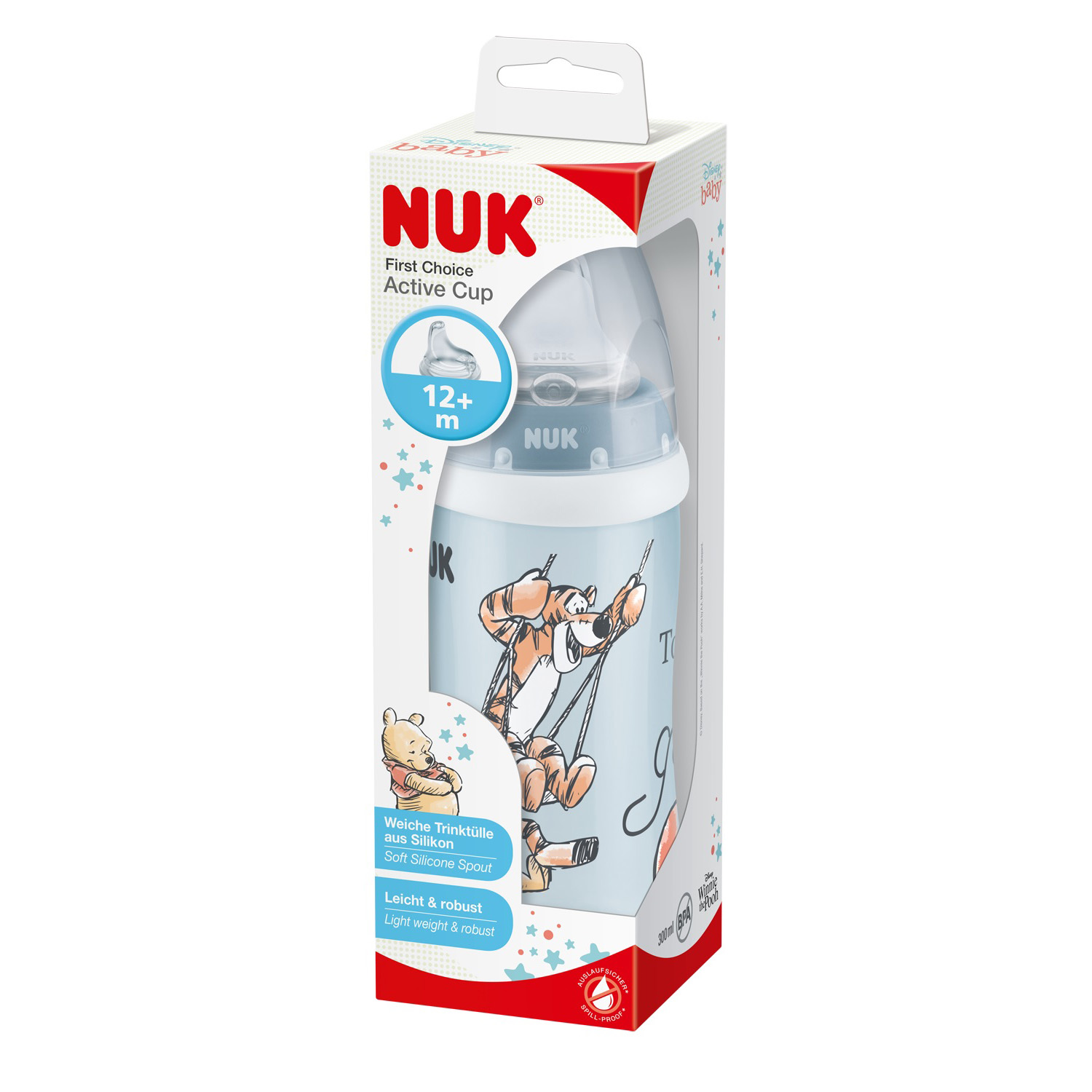 Поильник Nuk First Choice Active Дисней Медвежонок Винни Тигруля 300мл 10751364 - фото 2