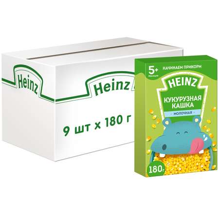 Каша молочная Heinz кукурузная 180г с 5месяцев