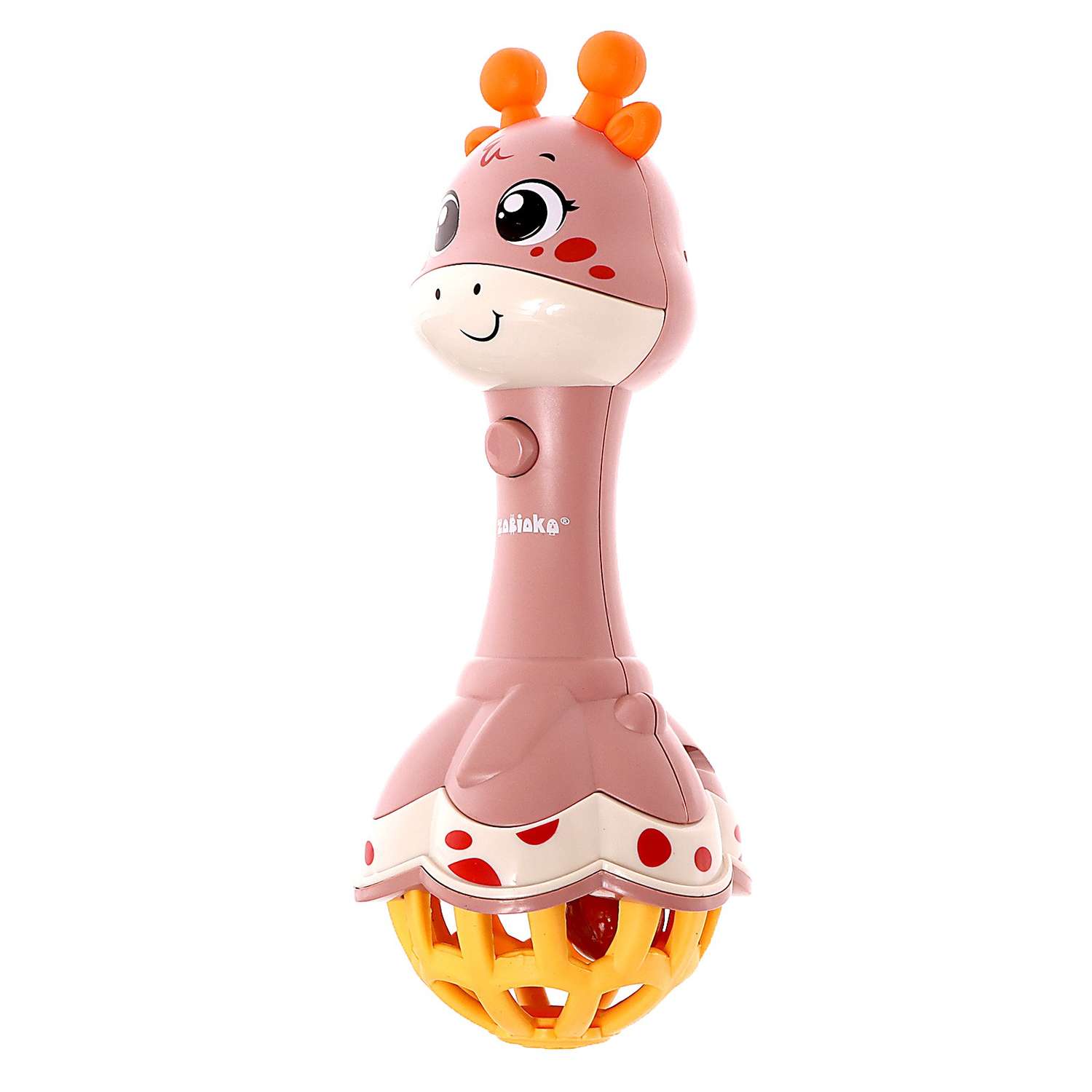 Музыкальная игрушка Zabiaka «Весёлый жирафик» звук свет цвет розовый - фото 3