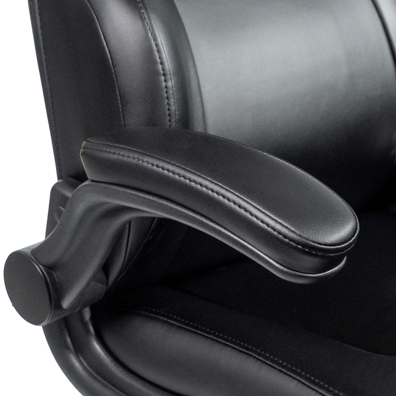 Кресло компьютерное VMMGAME UNIT кожа Черно - черный - фото 6