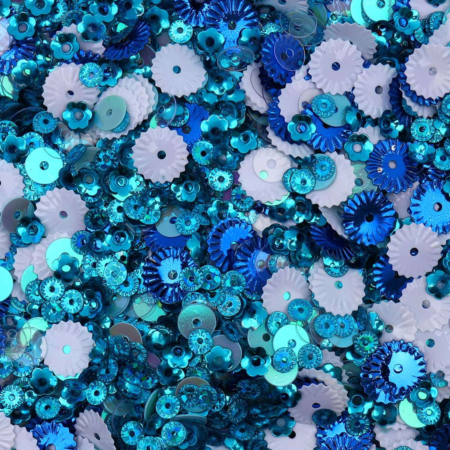 Набор пайеток Astra Craft в банке Морской декоративные для творчества и рукоделия 60 гр 6 цветов - фото 2