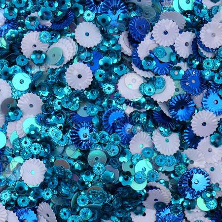 Набор пайеток Astra Craft в банке Морской декоративные для творчества и рукоделия 60 гр 6 цветов