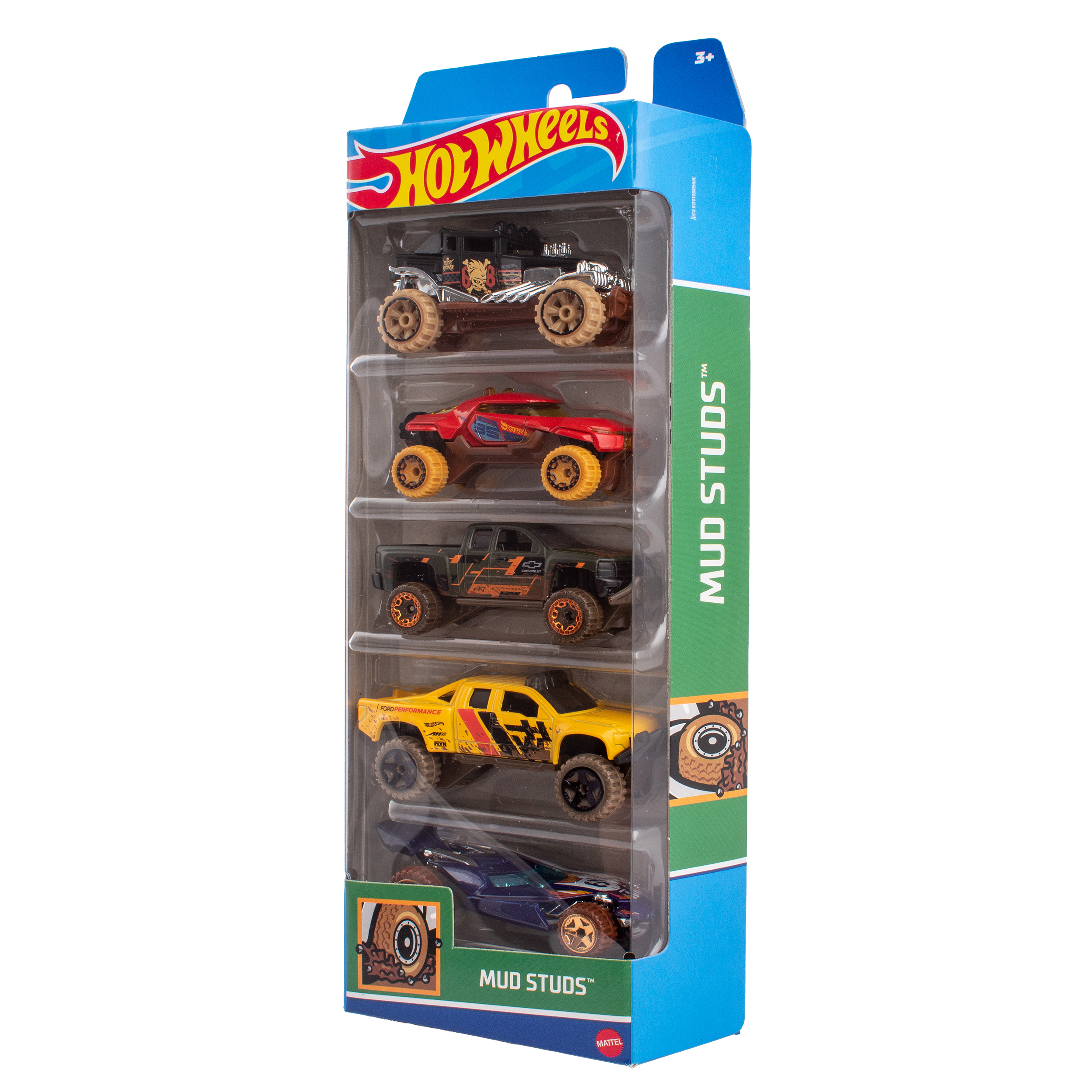 Автомобиль Hot Wheels Mud Studs 5 шт 1806(HTV40) - фото 4