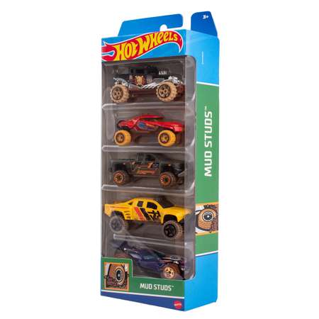 Автомобиль Hot Wheels Mud Studs 5 шт