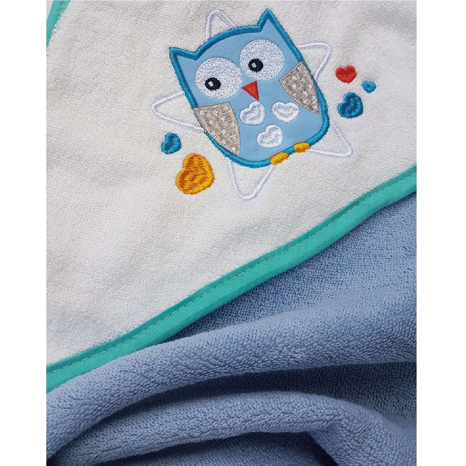 Полотенце Uviton с уголком махровое мягкое хлопковое 0028/02 Little Owl - фото 3