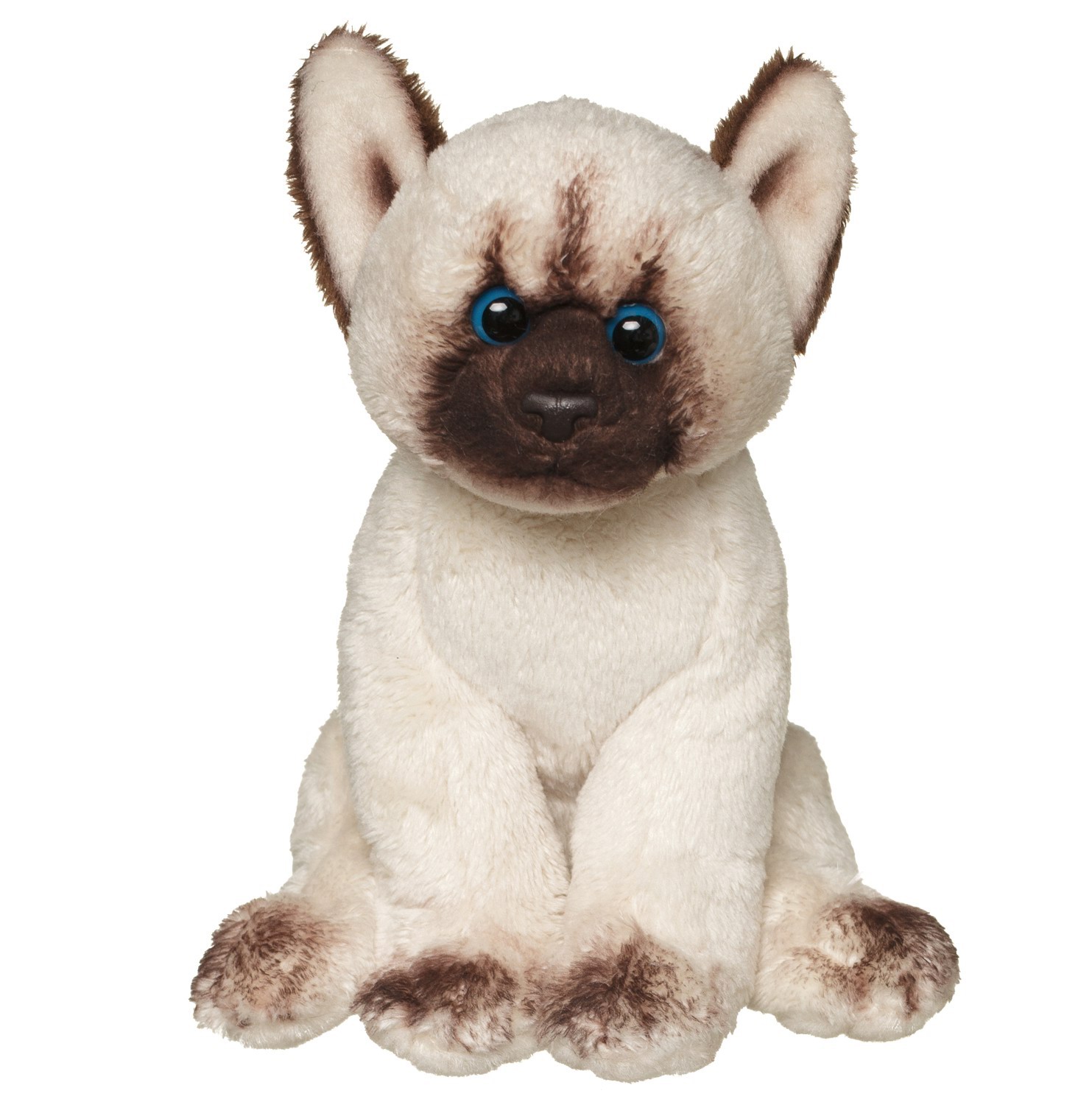 Игрушка мягкая Abtoys Домашние любимцы Кошечка сиамская 15 см, премиум - фото 1