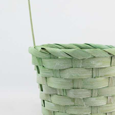Корзина плетеная Азалия Декор из бамбука D13х9хH30см зеленый/150шт