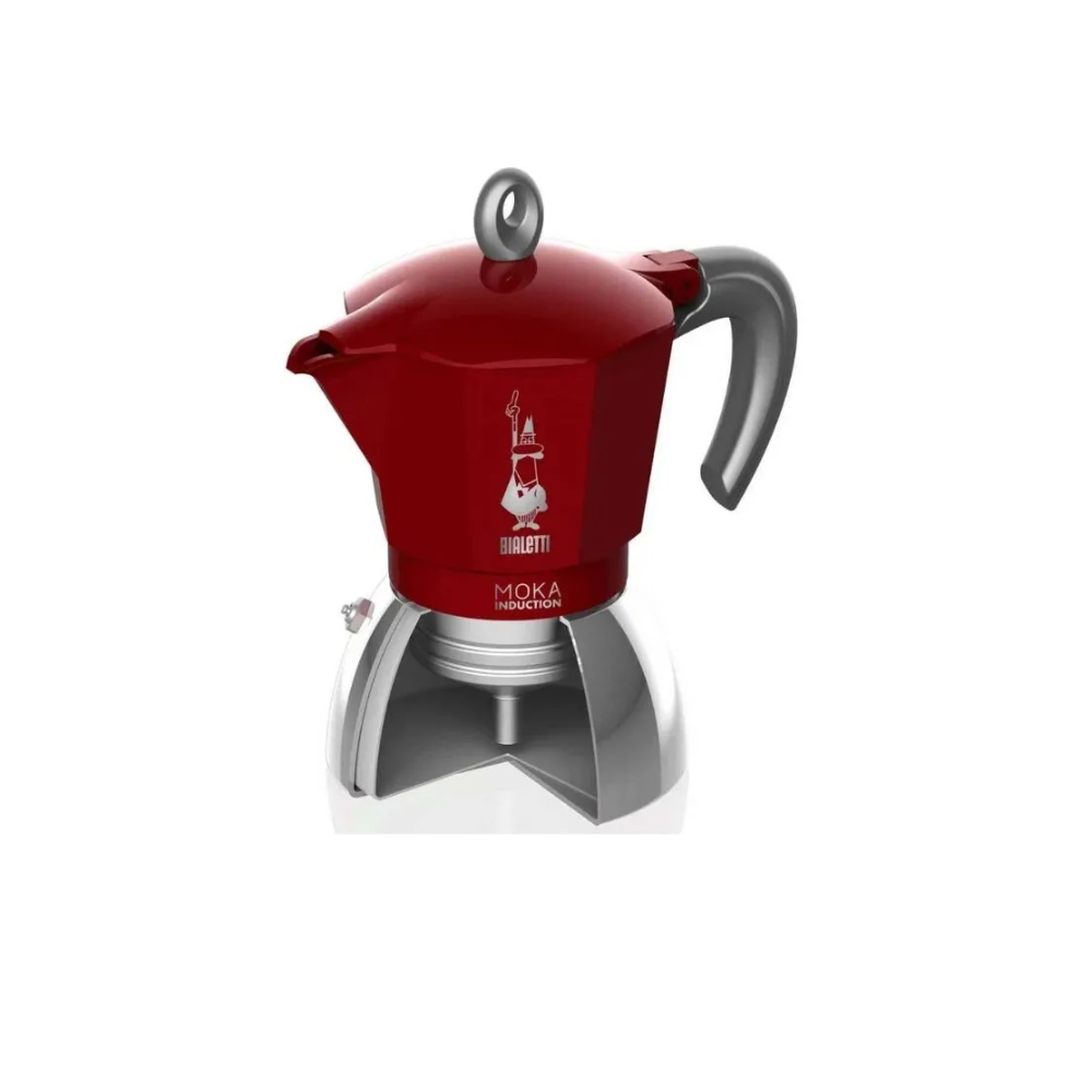 Гейзерная кофеварка BIALETTI Moka Induction красная 6 порции - фото 2