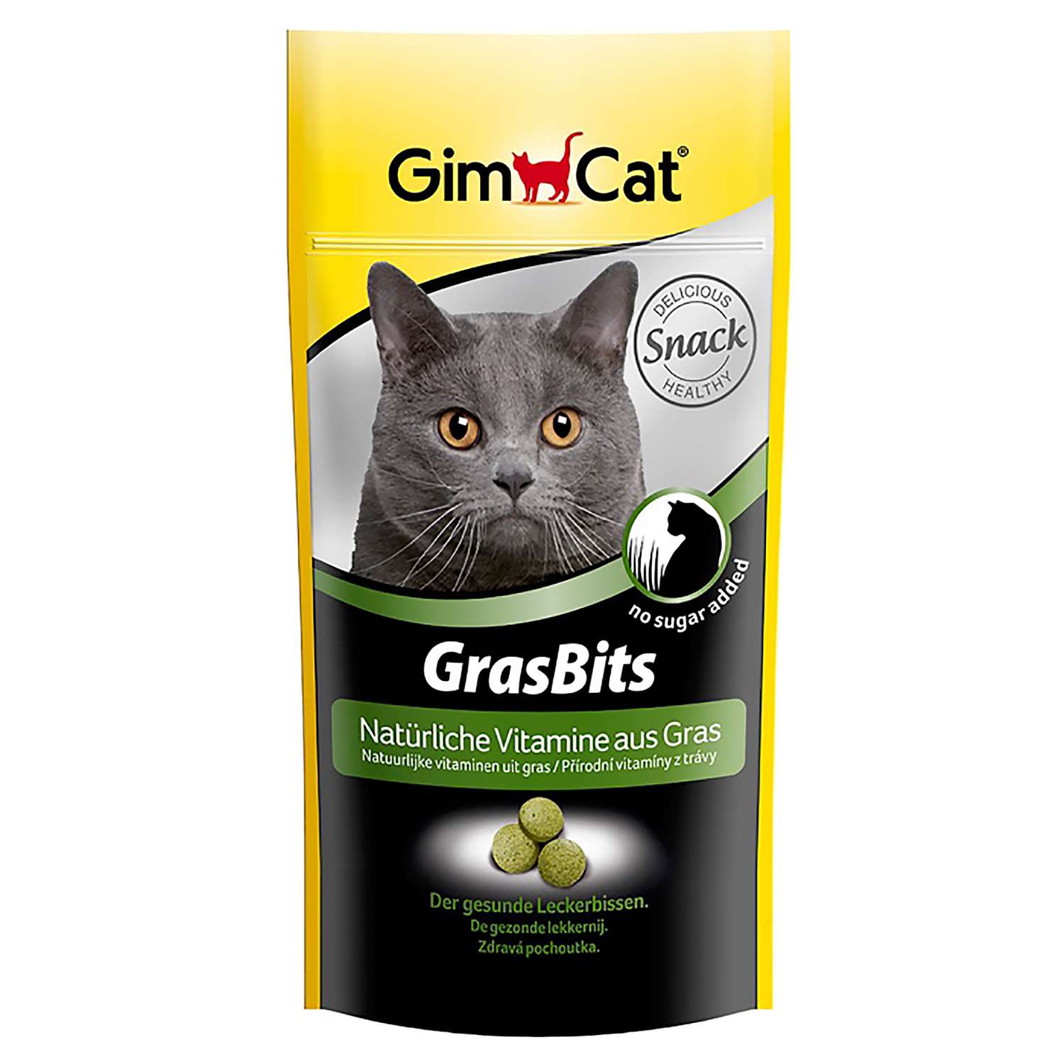 Лакомство для кошек Gimcat витаминизированное Грасбитс с травой 40г - фото 1