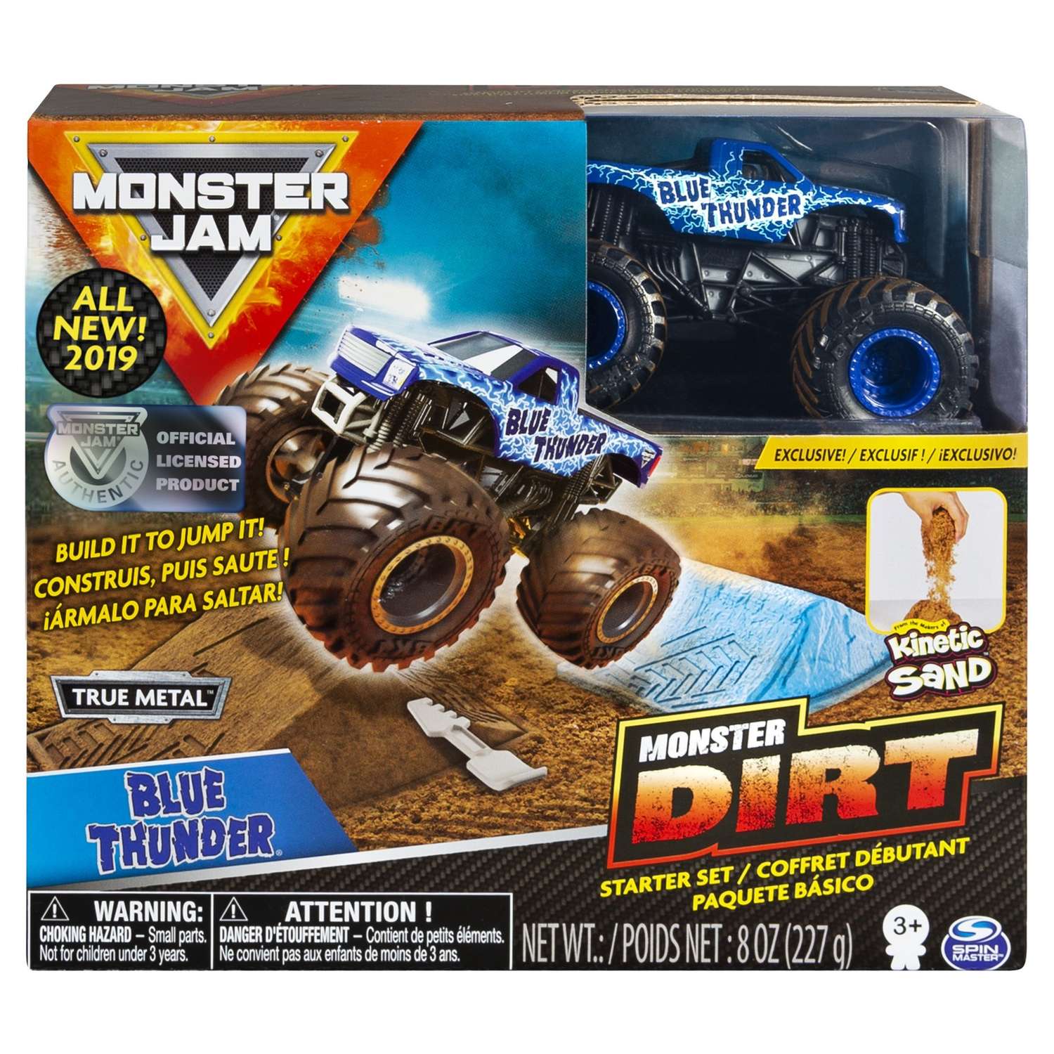 Набор игровой Monster Jam с машинкой Blue Thunder и кинетическим песком 6053301 6053301 - фото 2