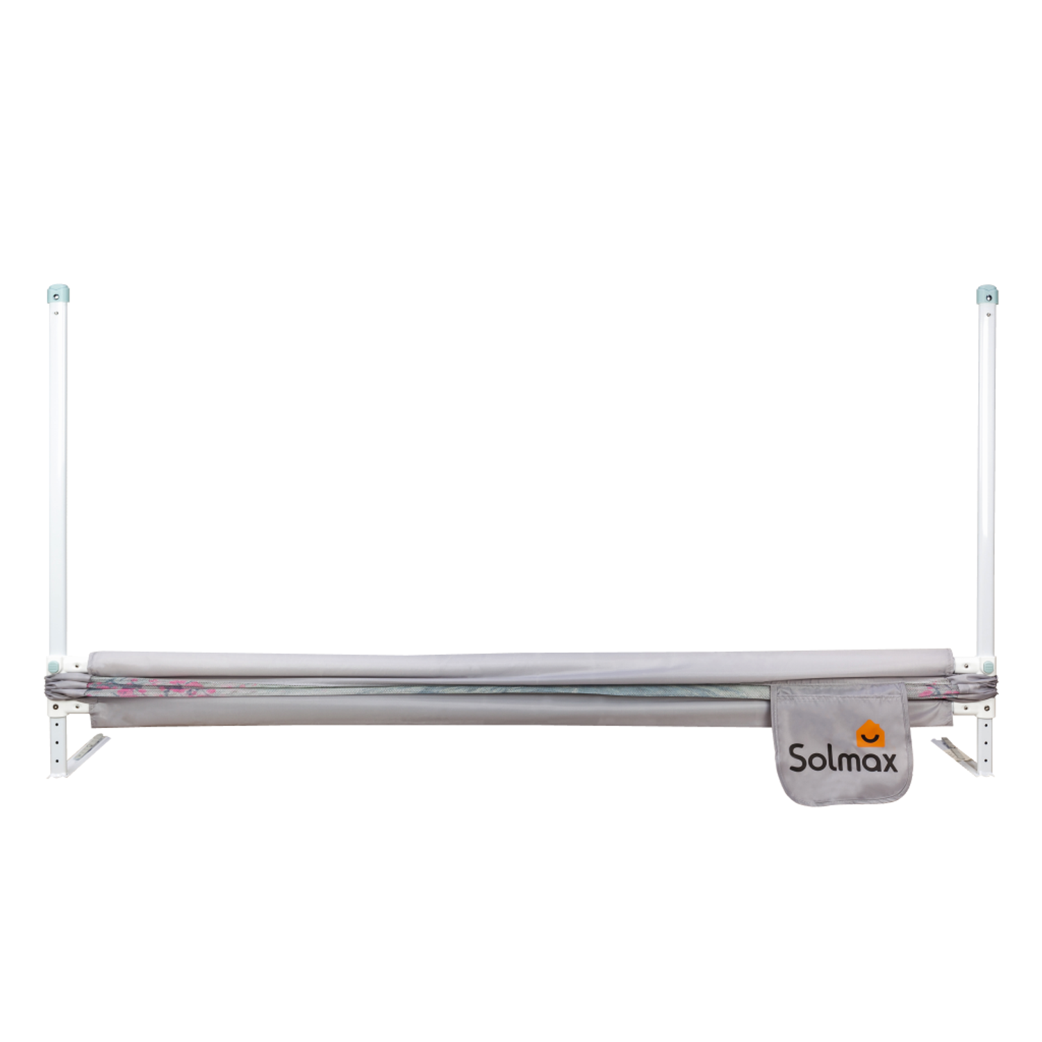 Защитный барьер для кровати Solmax 200 см серый/розовый - фото 7