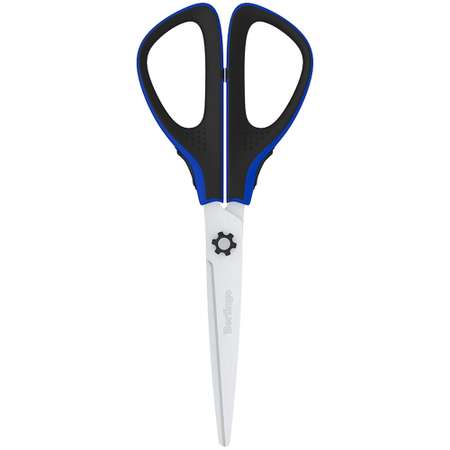 Ножницы Berlingo Easycut 300 19 см синие мягкие вставки европодвес