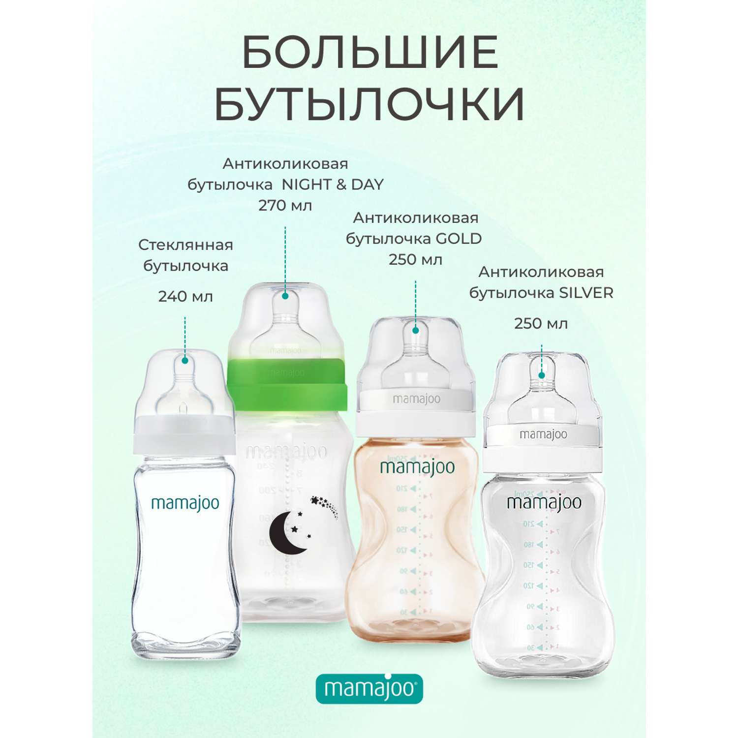 Пустышка Mamajoo силиконовая с боксом 2шт 12+ мес. powder green - фото 8