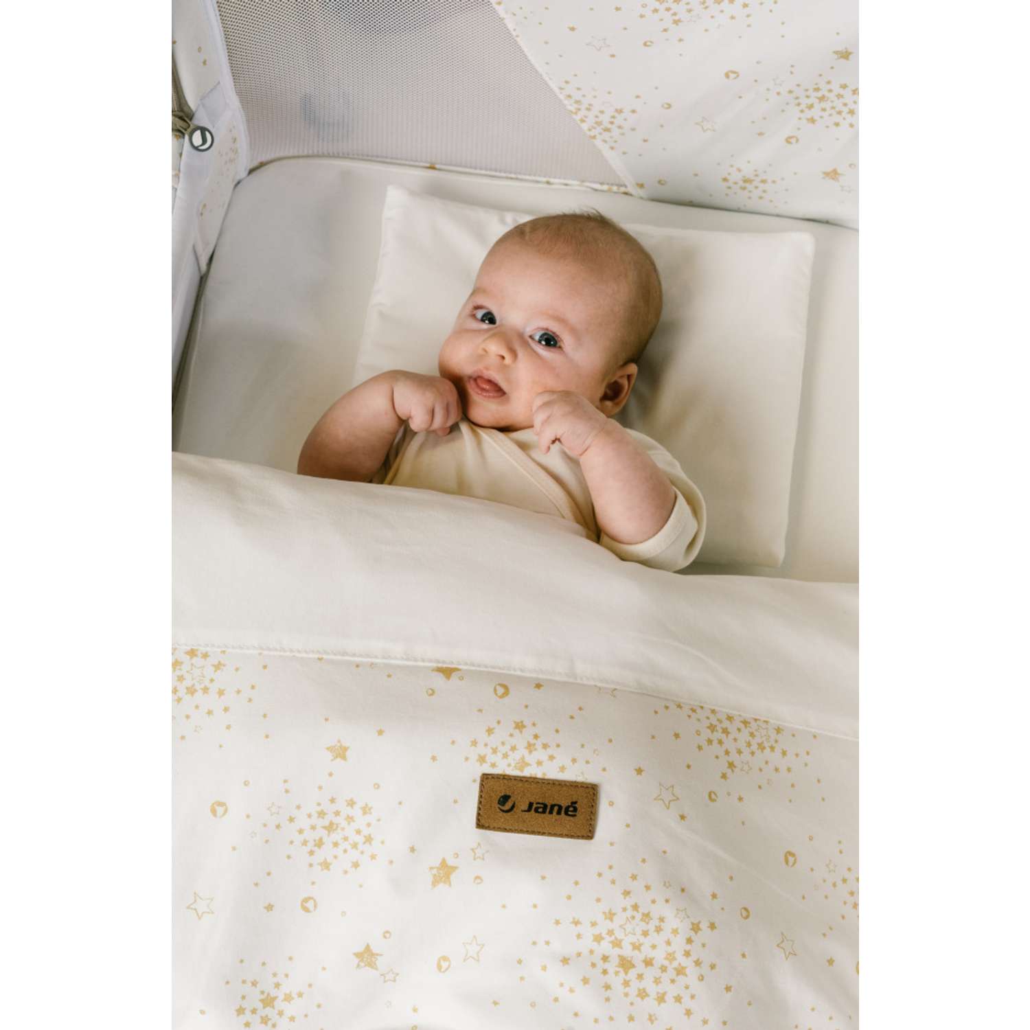 Кровать JANE приставная 0+ с комплектом постельного белья Baby Side Iris - фото 4