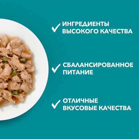 Корм для кошек Purina One стерилизованных курица-зеленая фасоль 75г