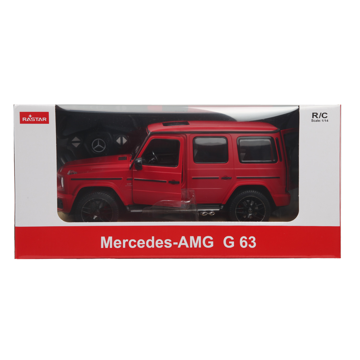 Машина Rastar РУ 1:14 Mercedes-Benz G63 Красная 95700