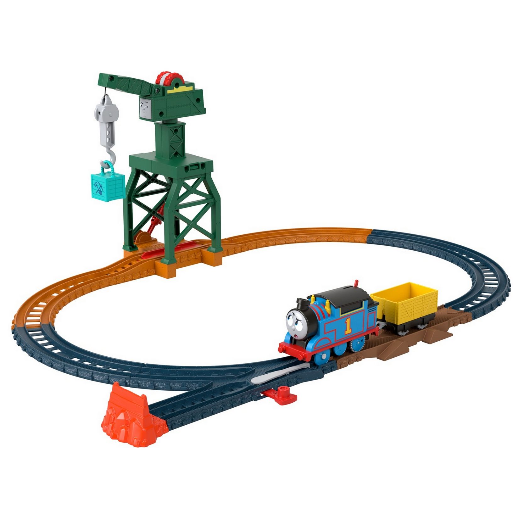 Набор игровой Thomas & Friends Моторизированная трасса Кран Крэнки HGY79  купить по цене 2669 ₽ в интернет-магазине Детский мир