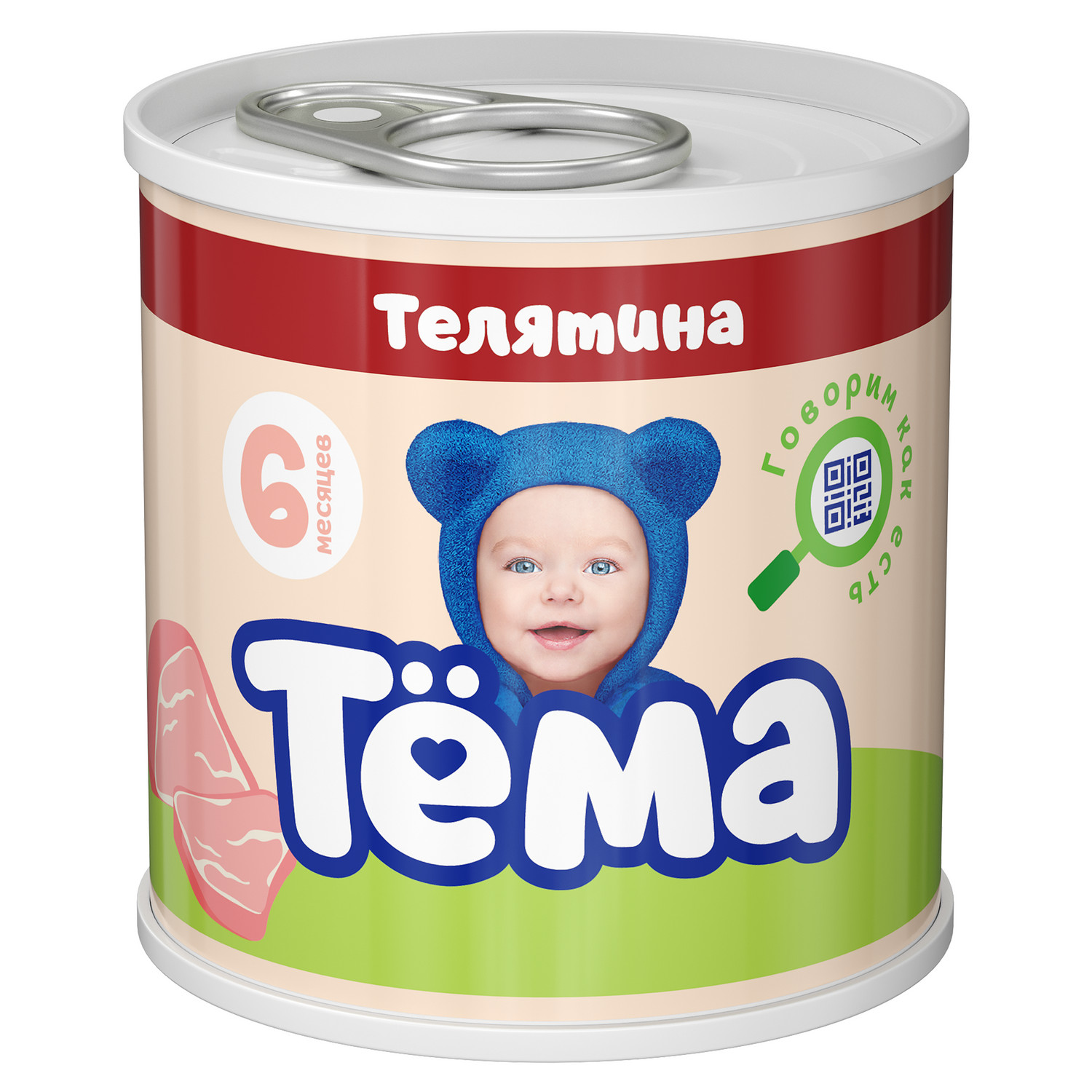 Пюре Тёма Телятина 90г с 6месяцев - фото 1