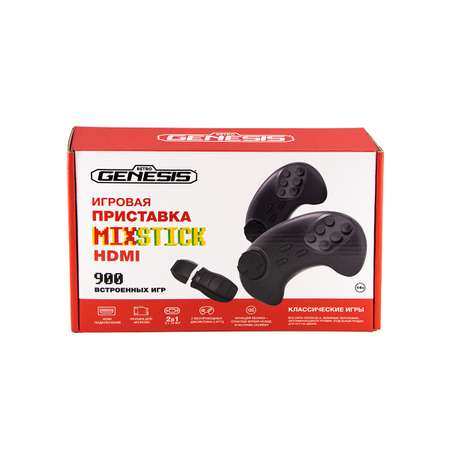 Игровая приставка для детей Retro Genesis MixStick HD 8+16Bit 900 игр +2 беспроводных джойстика