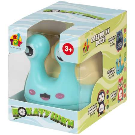 Игрушка инерционная 1TOY Весёлая Улитка бирюзовый