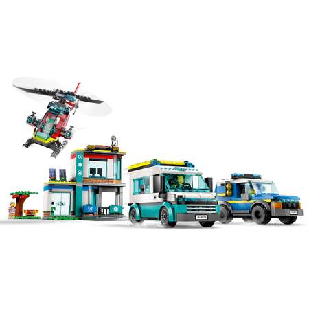 Конструктор LEGO City Fire «Штаб спасательных транспортных средств» 706 деталей 60371