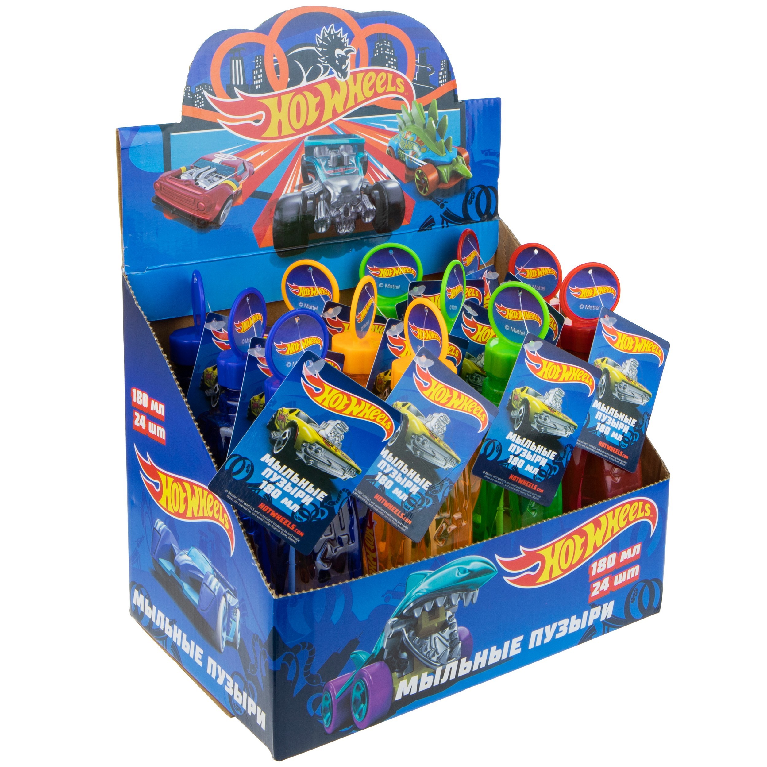 Мыльные пузыри 1TOY Hot Wheels 180мл в ассортименте - фото 5